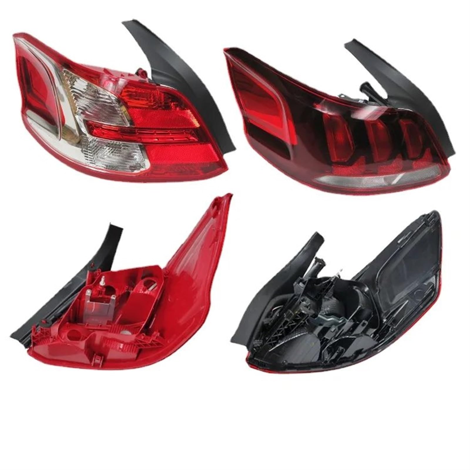 Support De Montage Pour Feu Arrière Gauche/droit - Compatible Peugeot 301 2014-2016 - Support D'ampoule Noir