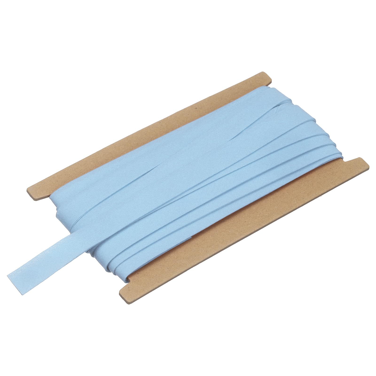 sourcing map 5/8 Inch Double Fold Bias Tape, Polyester Continuous Bulk Bias Tape for Sewing, Seaming Quilting Hemming Binding Crafts (Light Blue 10 Yards) โ image 1