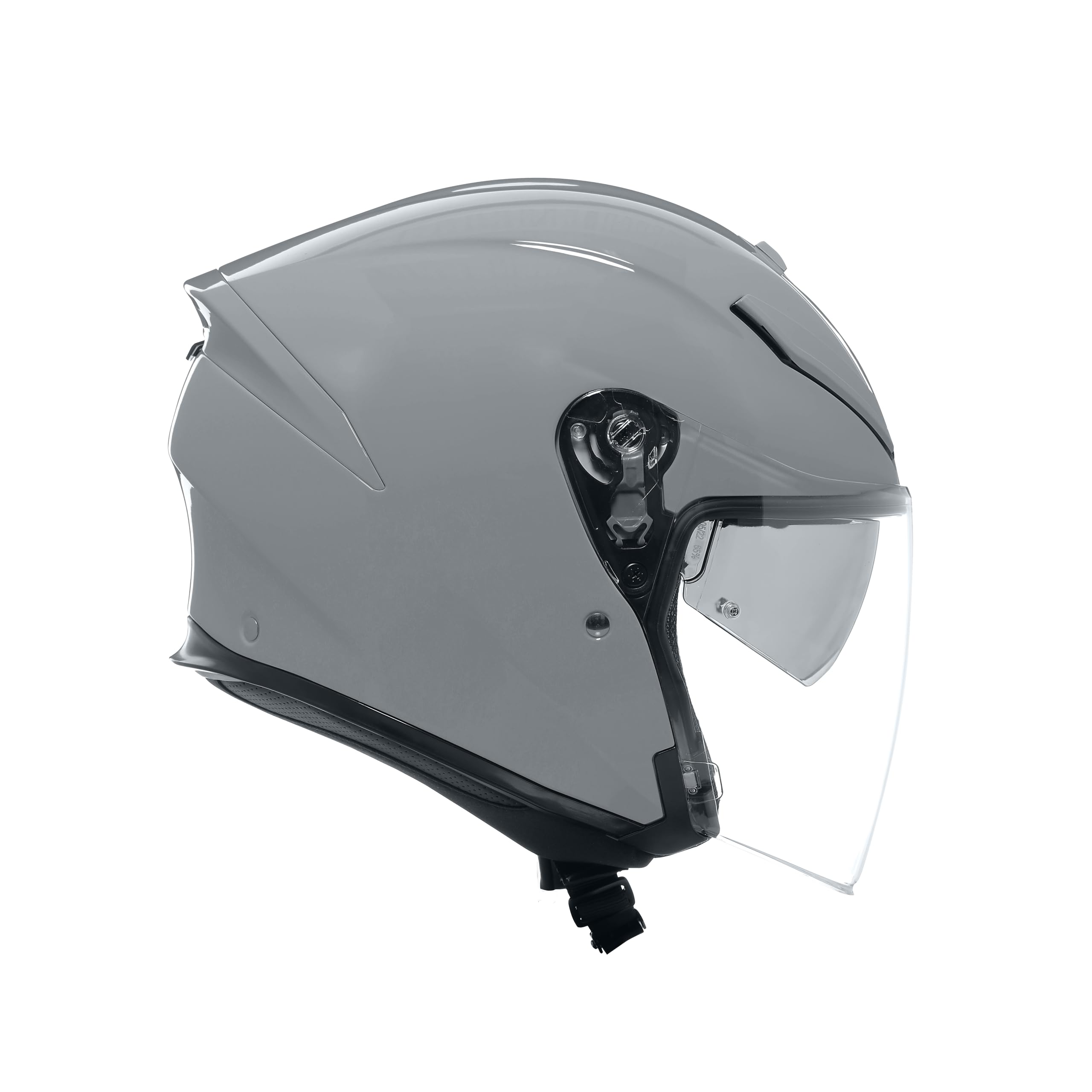 AGV - K5 JET EVO E2206, Casco da Moto Jet Unisex, Casco Moto Open Face in Fibra di Carbonio e di Vetro, con Visiera Antigraffio e Anti-UV, Nardo Grey, M