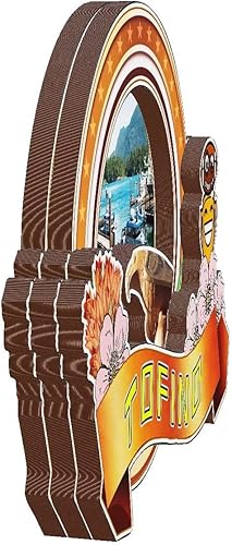 Miniatura 2 de Tofino - Imán de nevera de Canadá 3D clásico de madera para nevera, hito hecho a mano, recuerdo de viaje, colección de regalo, decoración -2247