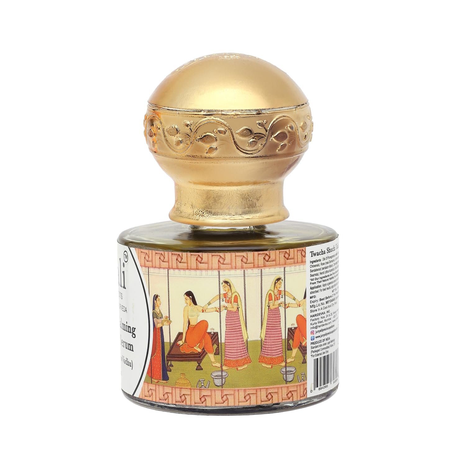 JUNYALI Twacha Shuchi Taila (NavVadhu) - 100ml Radiant Bride Calm Relaxing Body Serum - Stress Relief with Rose, Neroli, Sandalwood & Frankincense Oils - Rejuvenating Formula - Vegan 2
