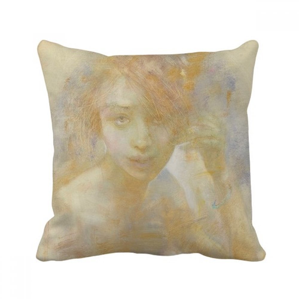 Coussin Fille d'automne pour raviver un canapé terne décor multicolor