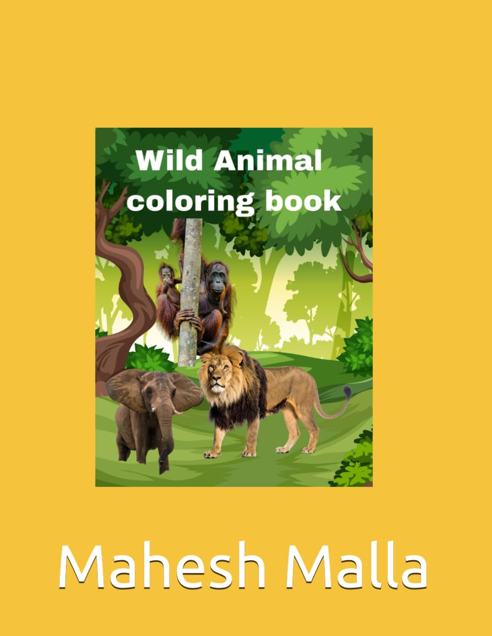 Wild Animals Coloring Book