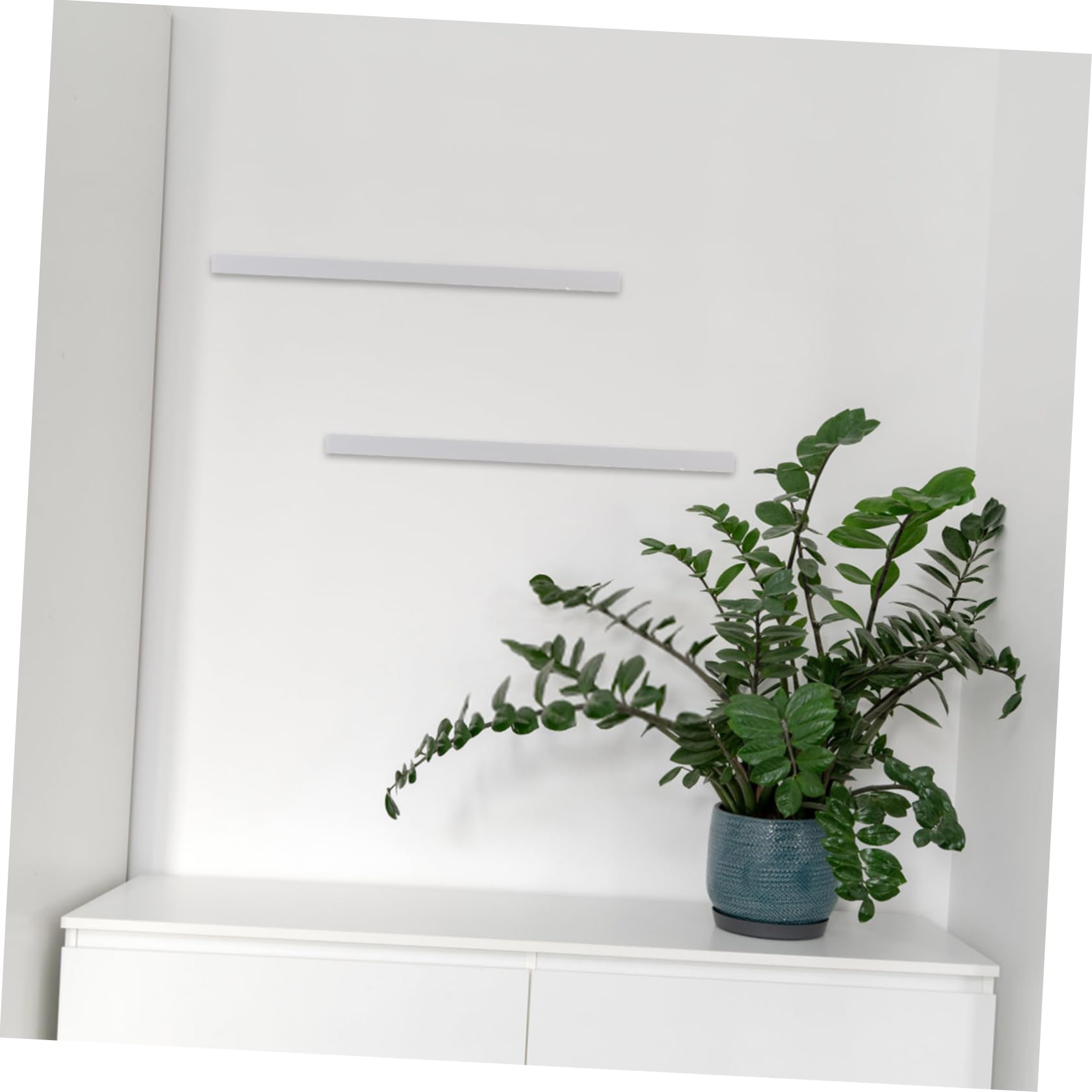 iplusmile Mensola Sospesa Da Parete 30x20cm in Bianco Mensola Galleggiante Robusta e Facile Da Installare Per Arredamento Casa Supporto Portaoggetti Per Cucina e Soggiorno