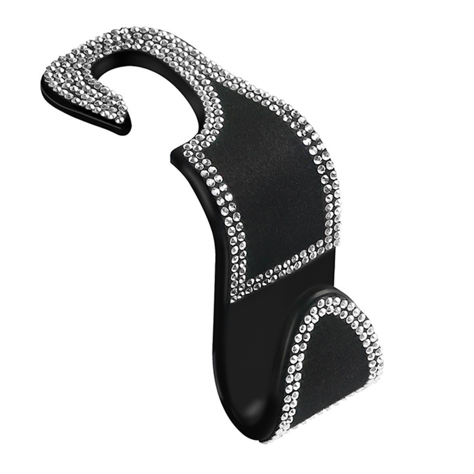 Ganci Per Poggiatesta Auto Con Cristalli 2 Pezzi - Portaborse Universali Glamour Per Sedili Anteriori - Accessori Auto Donna - 2