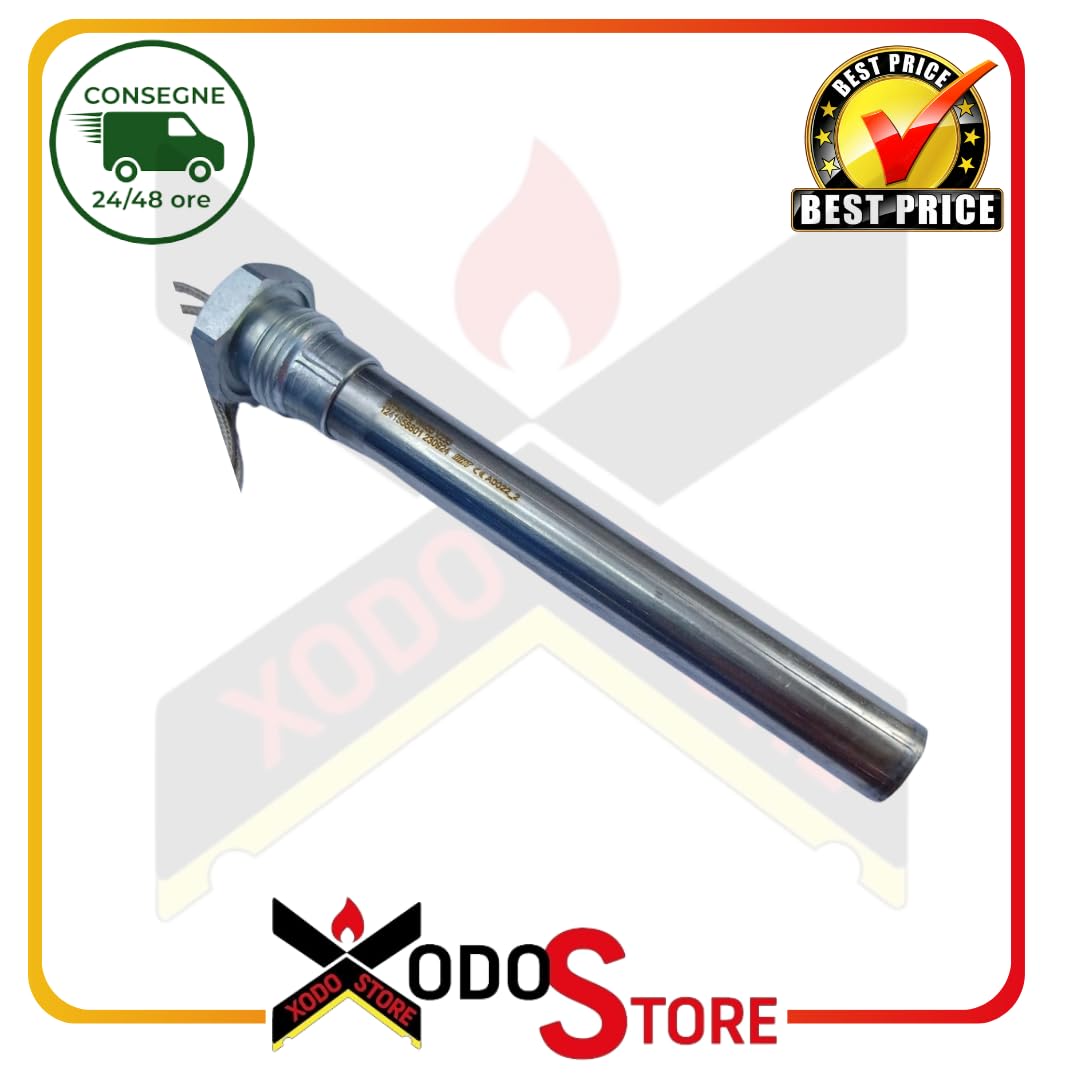 Bujía resistencia encendido D.12,5 – L 163 mm – 400 W, para estufa de pellets Ecosystem
