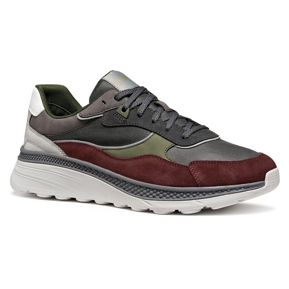 Geox Men's U SPHERICA ACTIF X1 Trainers, Red, 40 EU, red, 6.5 UK