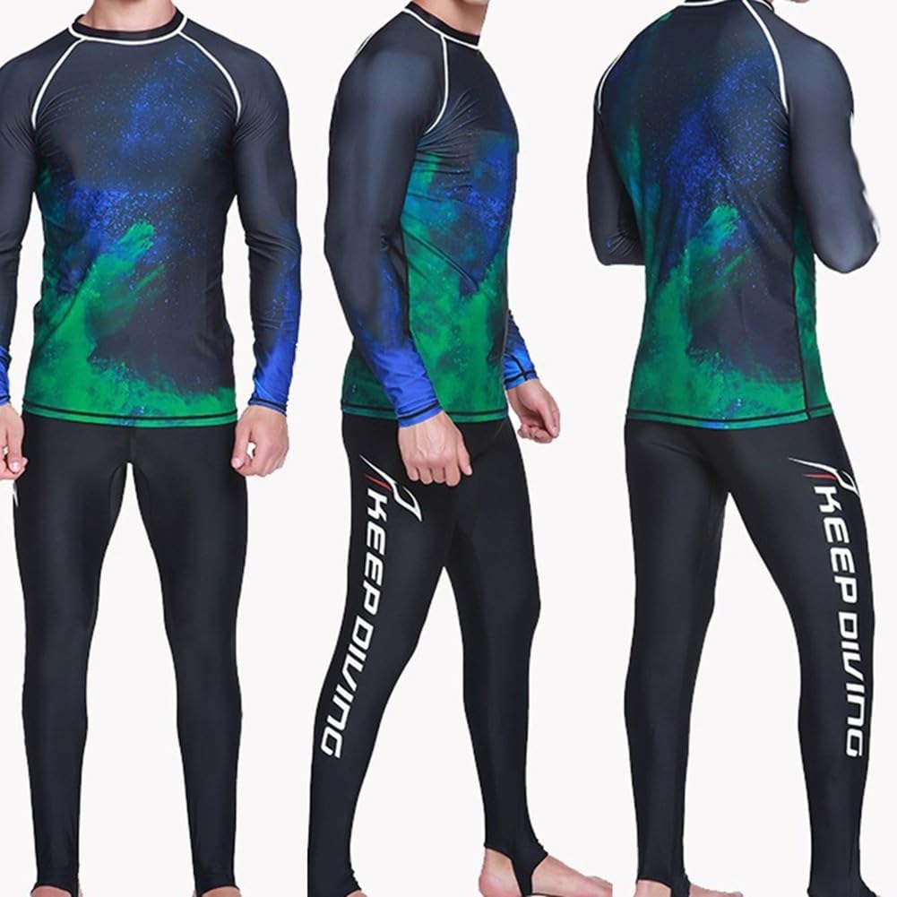 RichVibe Pantaloni da muta in neoprene da 0,5 mm, per sport acquatici, in nylon e spandex, con cuciture piatte, leggeri, per snorkeling, paddleboarding, nero, S
