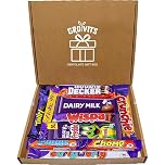 GRO VITS - Chocolate Gift Box Hamper - 10 Mini Chocolate bars, Gift Letter Box Friendly, Sweet Treat Gift Box, Perfect for Presents, Surprises and Special Occasions, Gifting