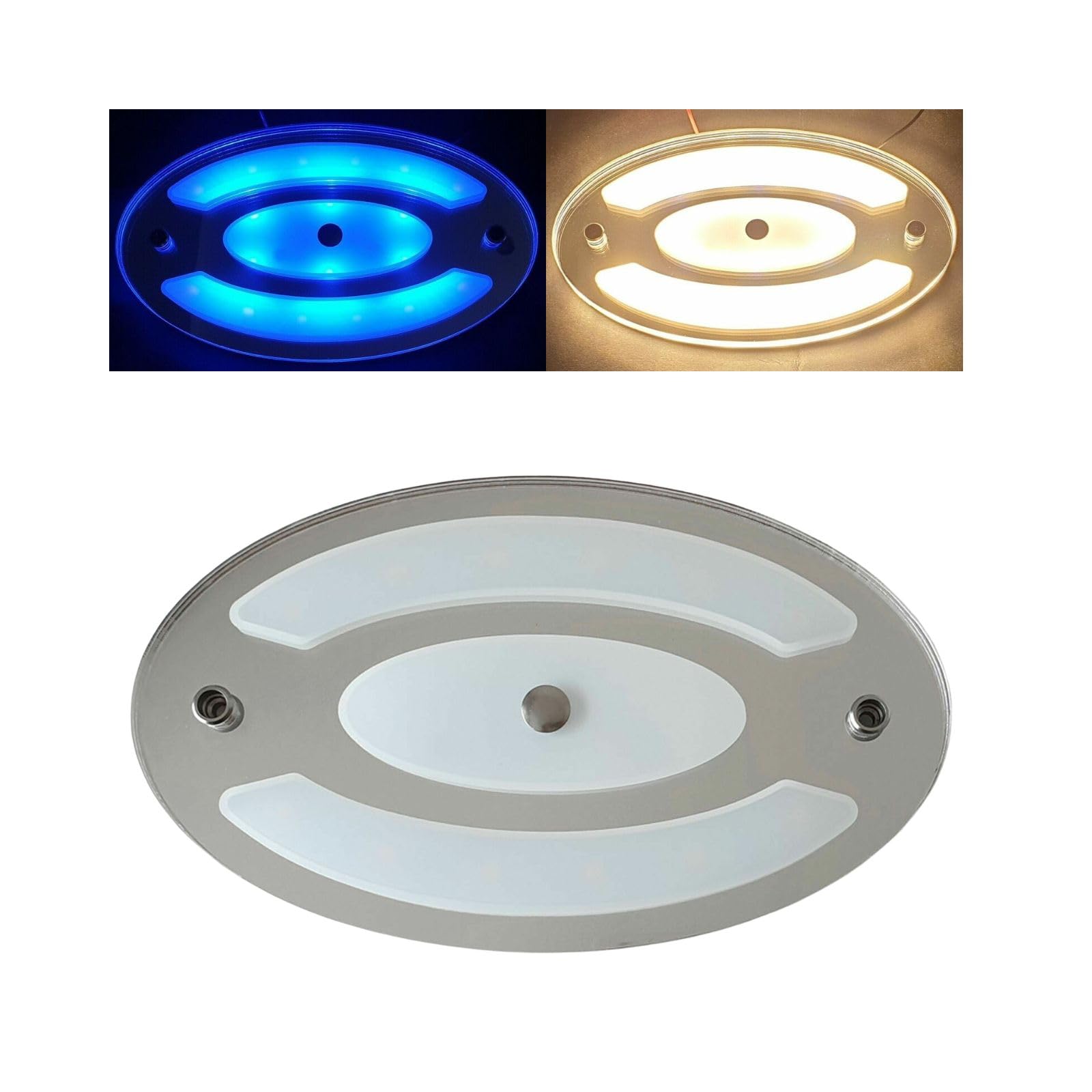 Sponsored Ad – MARVIX LED Ceiling Light 12V 24V Dimmable 6W Mirror Finish - 3000k Warm White Super Bright LED RV Day/Night Interior Panel Lamp For Motorhome, Caravan, Campervan & Boat