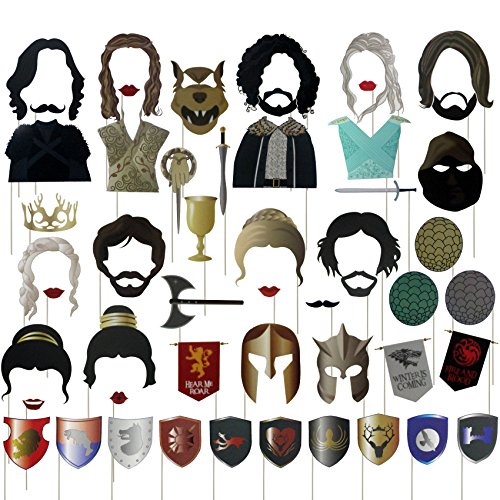 musykrafties GOT Party Game Thrones Inspired Photo Booth Props 52 Count