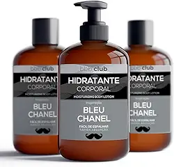 Bleu-de-Cha-nel Hidratante Masculino Toque Seco Inspirado em Perfume Importado Francês, BODY & BATH BRASIL Linha Perfumaria Fina Masculina (1 Un - 250ml)