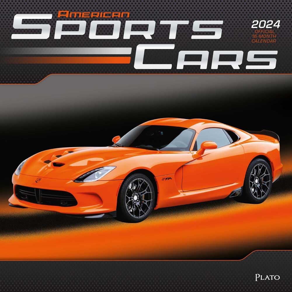 Browntrout, Sports Cars American 2024 Wall Calendar