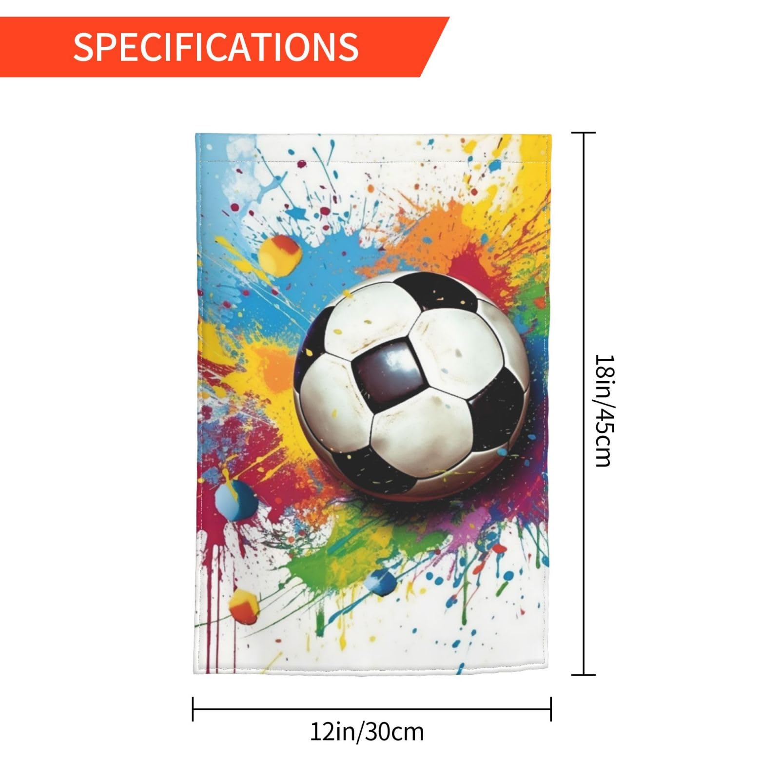 ZYJTEK Fußball-Fan Gartenflagge – Doppelseitig, 30,5x45,7 Cm, Violettes Streifen-Design