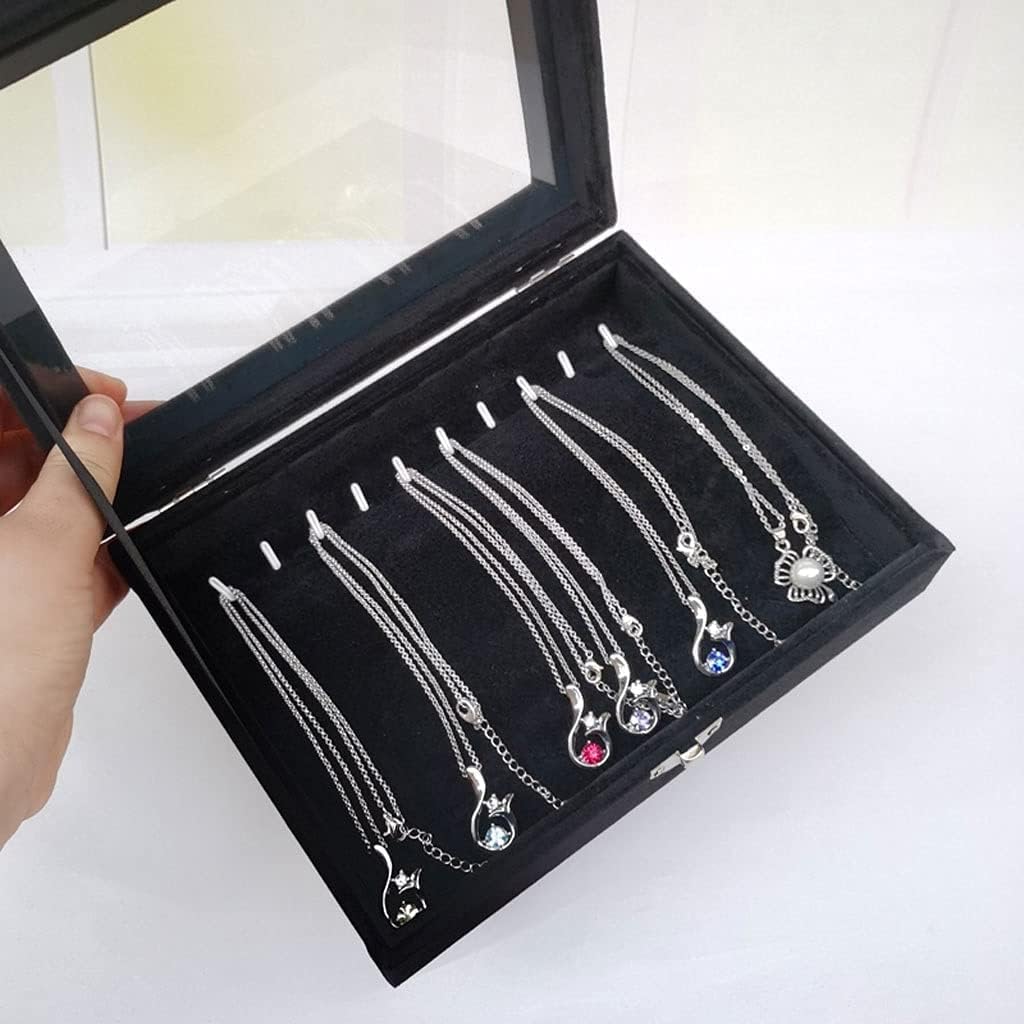 Jewelry Case Jewelry Box Jewelry Organizer Women's Jewelry Box Simple High-end Jewelry Storage Box with Mirror Jewelry Case Suitable for Necklace Bracelet Jewelry Storage