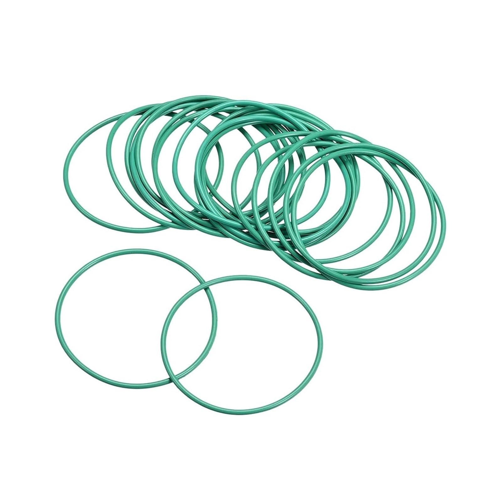 Pierścień uszczelniający Armatura sprzętowa 20 szt. O-ringów z gumy fluorowej, średnica zewnętrzna 41 mm, średnica wewnętrzna 38 mm, szerokość 1,5 mm, uszczelka zielona Zapobieganie wyciekom w hydraul