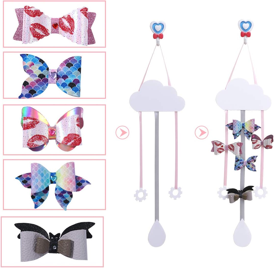 LITCHI Leather Bow Making Kit, Faux Leather Bow Kit, Faux Leather Bow Making Kit