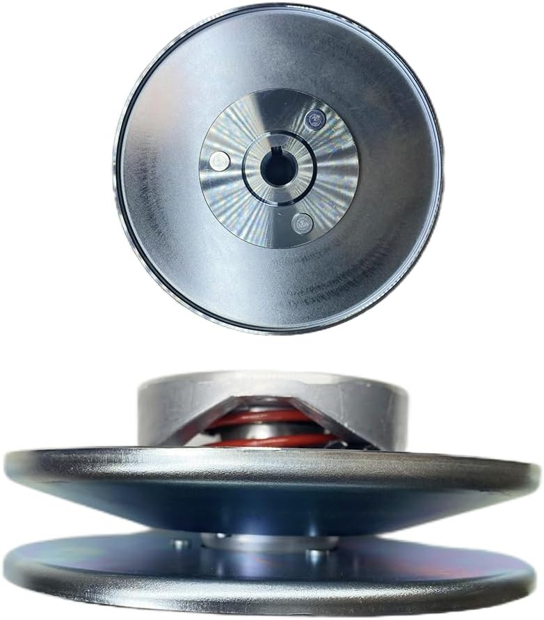 QYMOTO KT196 Go Kart Clutch Driven Pulley 16mm Bore for Coleman Minibike 16mm Drive Shaft 30 Series Torque Converter with Mounting Lock Nut (Only for 16mm Coleman Models)
