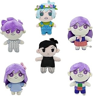 Omori Plush, 2023 New 8"/21cm Omori Kel Plush Toy, Stuffed Animal Game Omori Plushie Dolls, Cute Cartoon Anime Game Characters Merchandise Props Figure Pillow Gifts for Fans Kids Birthday Game Lovers