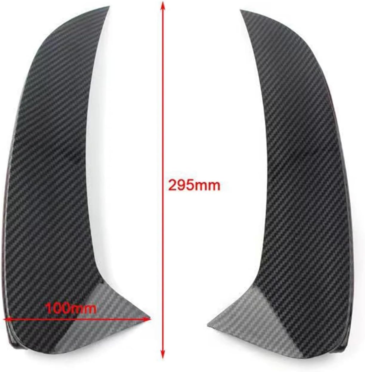 Car Rear Bumper Splitter Side Spoiler Air Vent Body Kits Trim Compatible with Benz GLE-Class W167 V167 GLE350 GLE450 AMG 2019-2022(Glossy Black)