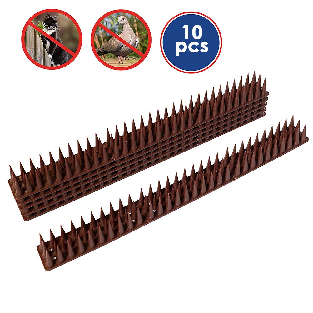 Haplws Fence Wall Spikes Defender Bird Spikes Garden Railings Security Intruder Bird Cat Repellent Burglar Anti-Climb Strips