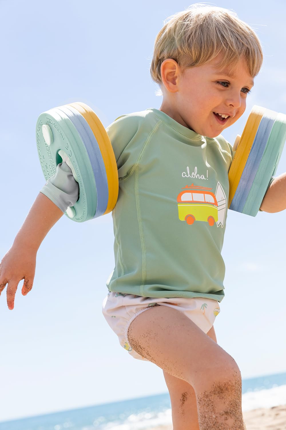 Saro -Manguitos de Aprendizaje Evolutivos -Discos de natación, Amarillo-Verde-Azul o Rosa, hasta 60Kg