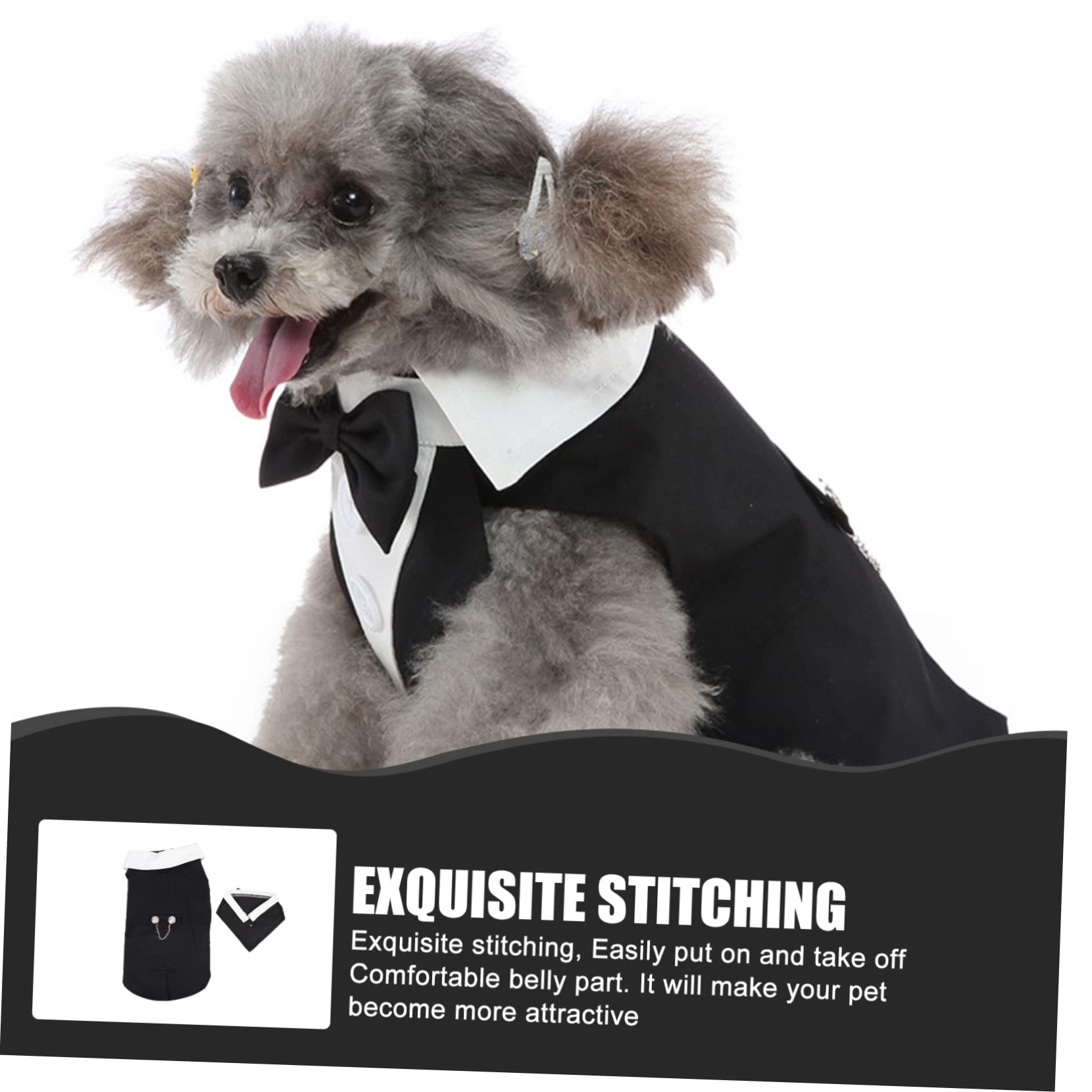 YARNOW 3 Pz Tuta Da Compagnia Abbigliamento Formale Per Animali Domestici Da Compagnia Per Cani Grandi Costumi Per Cani Vestiti Per Cani Riutilizzabili Il Cane Cucciolo Poliestere