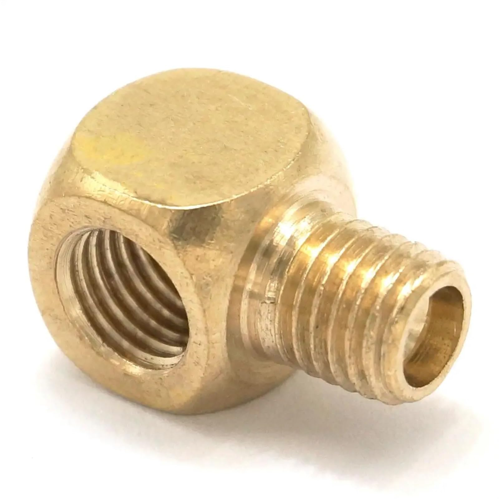 Accesorio de tubería de codo, Accesorio de tubería de codo de 90 grados Subterráneo 90 grados 5 piezas Rosca BSPP Codo macho-hembra Accesorio de tubería de aceite de latón for bloque colector Accesori