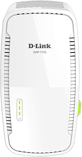 D-Link AC1750 Mesh Wi-Fi Range Extender- Cover up to 2000 sq.ft- Dual Band, MU-MIMO, Mesh, WPA3, Booster, Repeater, Access Point, Extend Wi-Fi in Your Home, Gigabit Port, Easy App Setup, (DAP-1755)