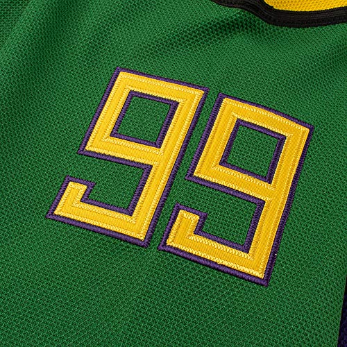 Yajun Adam Banks #99 Mighty Ducks Camiseta masculina moletom respirável manga longa