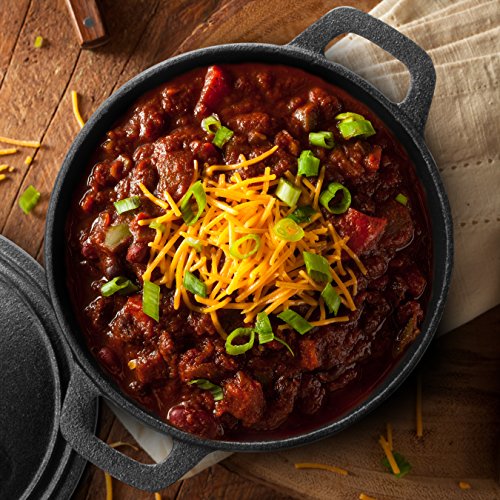 COMMERCIAL CHEF 3.4 Quart Cast Iron Dutch Oven with Dome Lid and Handles - Image 7