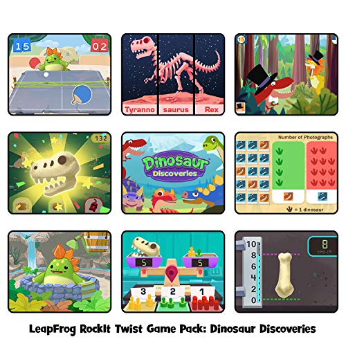 LeapFrog Rockit Twist Handheld Learning Game System, Purple and 2-Game Pack: Cookie's Sweet Treats and Dinosaur Discoveries - Image 4