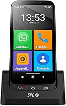 SPC ZEUS 4G Pro + Case – Smartphone for Seniors 4G, Easy Mode with Large Icons, SOS Button, Remote Setup, Physical Buttons, 64GB ROM, 13MP Camera, Android 11, Charging Stand