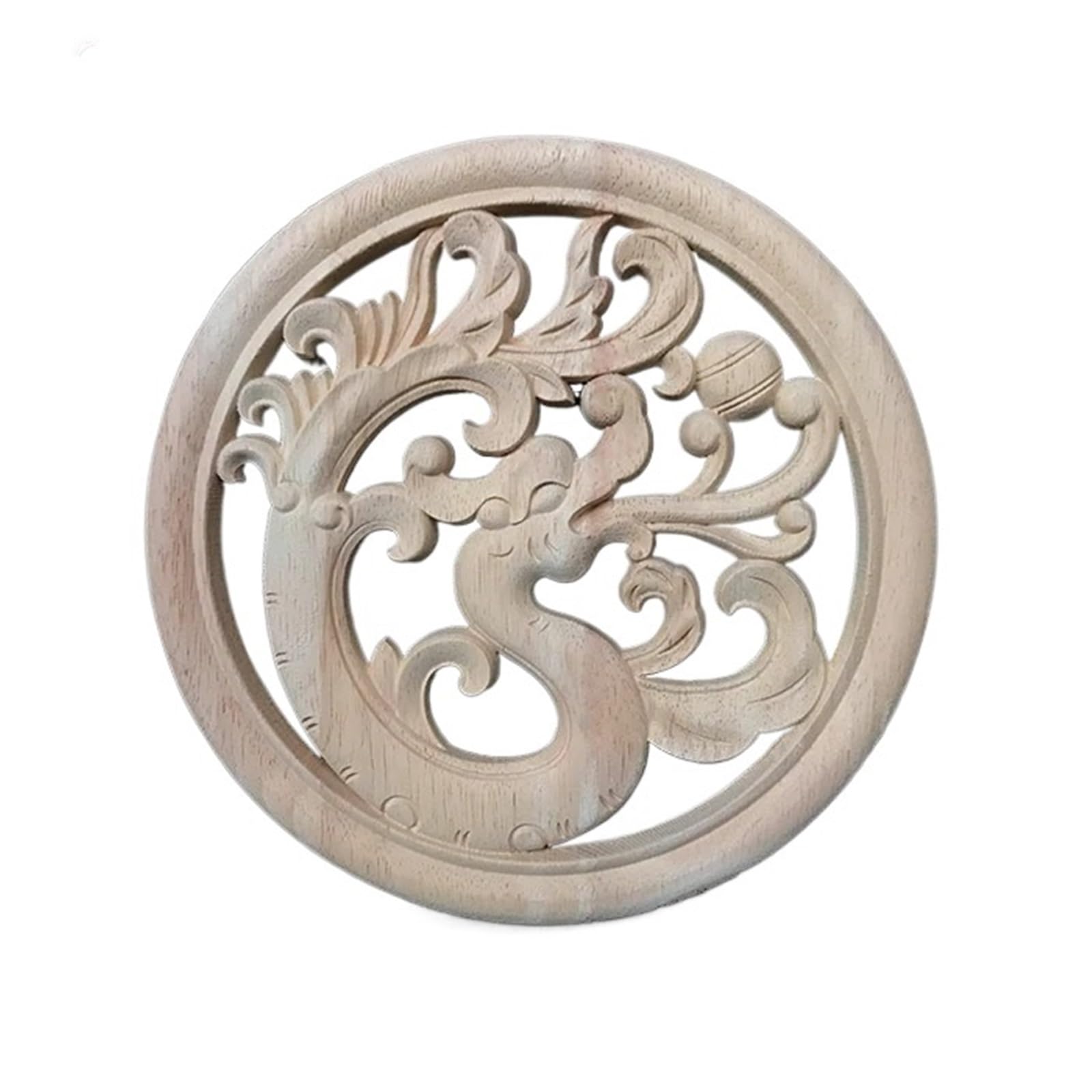 Ornement en bois sculpté de haute précision pour décoration florale