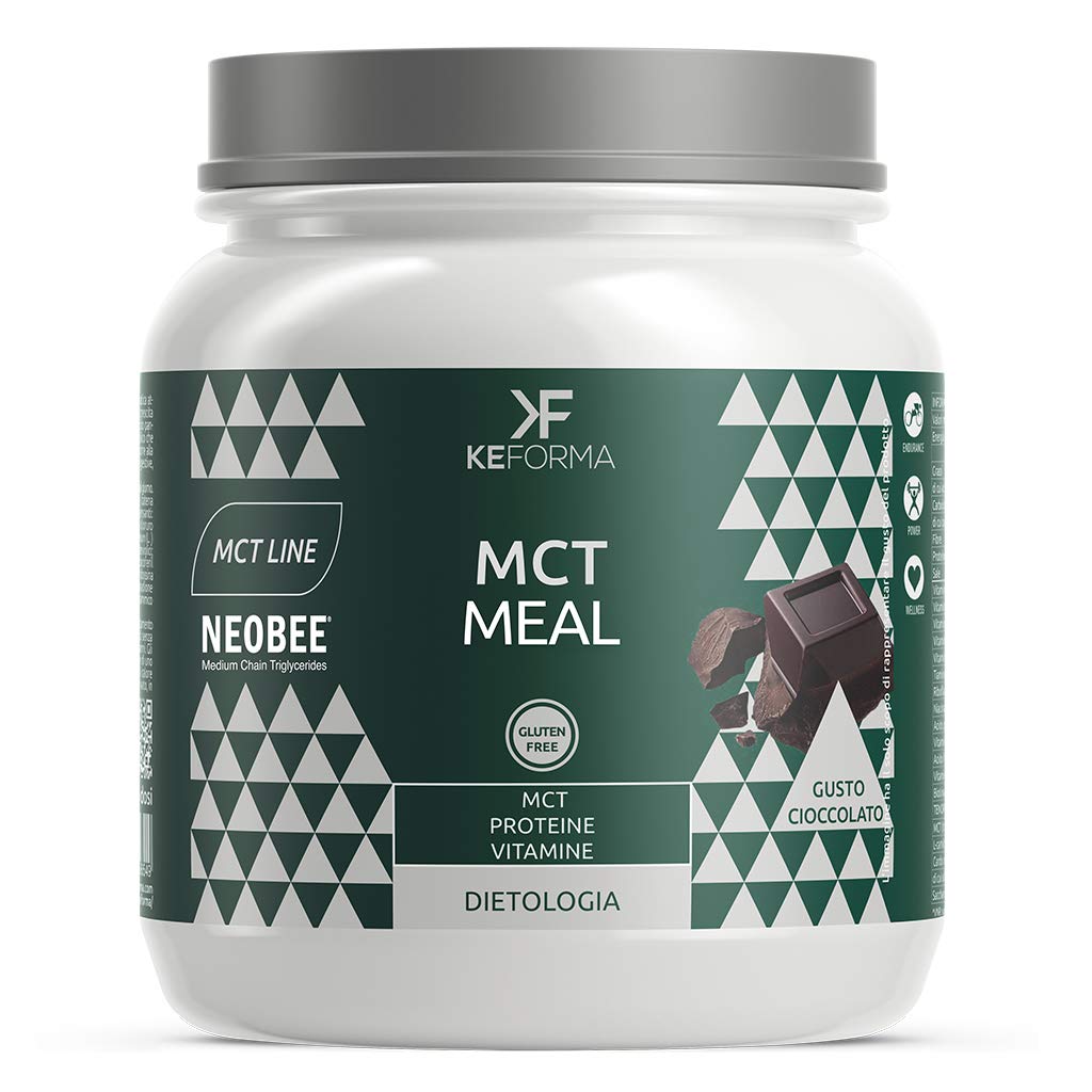 Keforma Mct Meal 480 gr Proteine a Catena Media Sostitutivo pasto Dieta Chetogenica Gusto Cioccolato