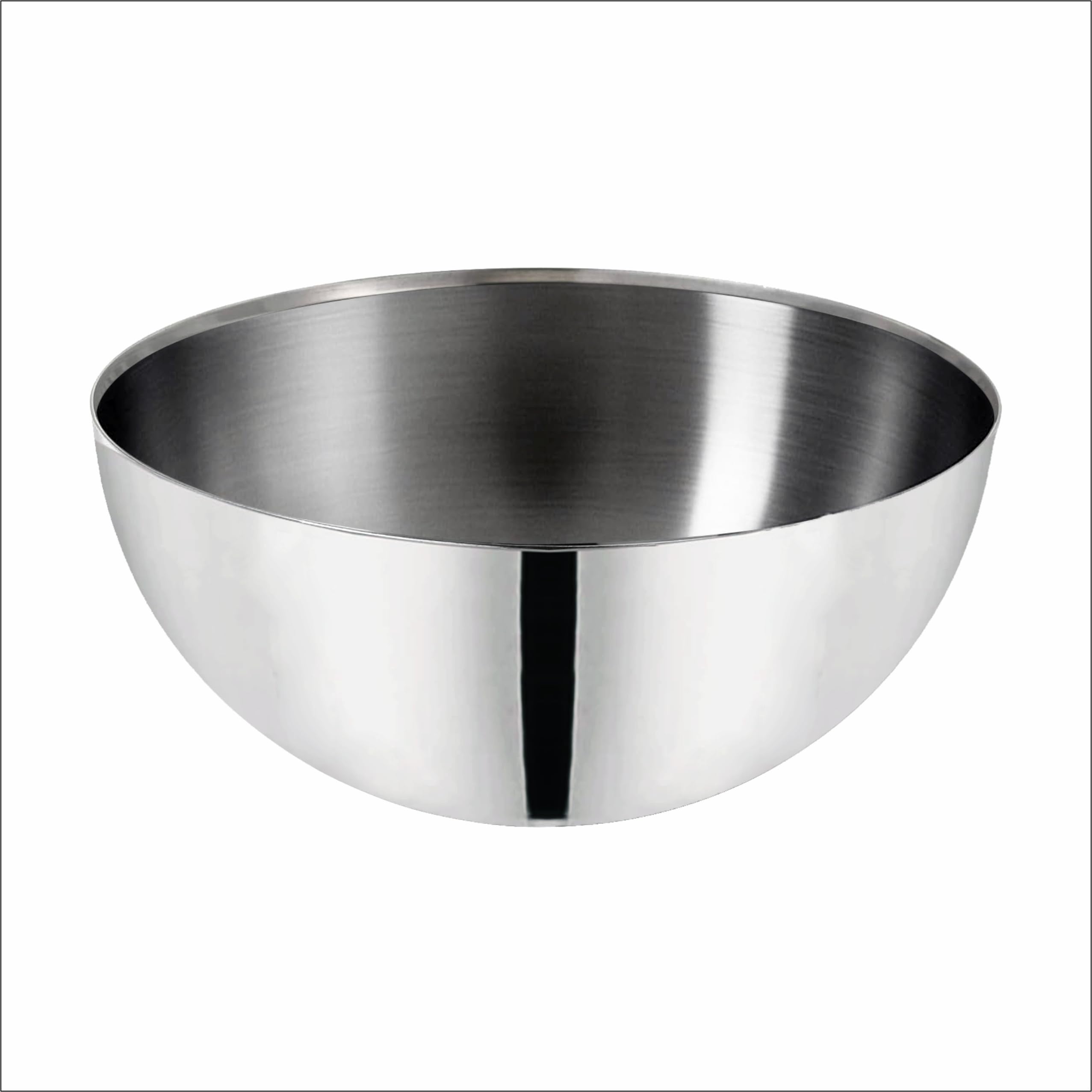 prabha stainless steel mixing bowl 24cm | high grade fruit salad bowl 3800ml | mixing bowls for kitchen mixing cup/bowls for baking