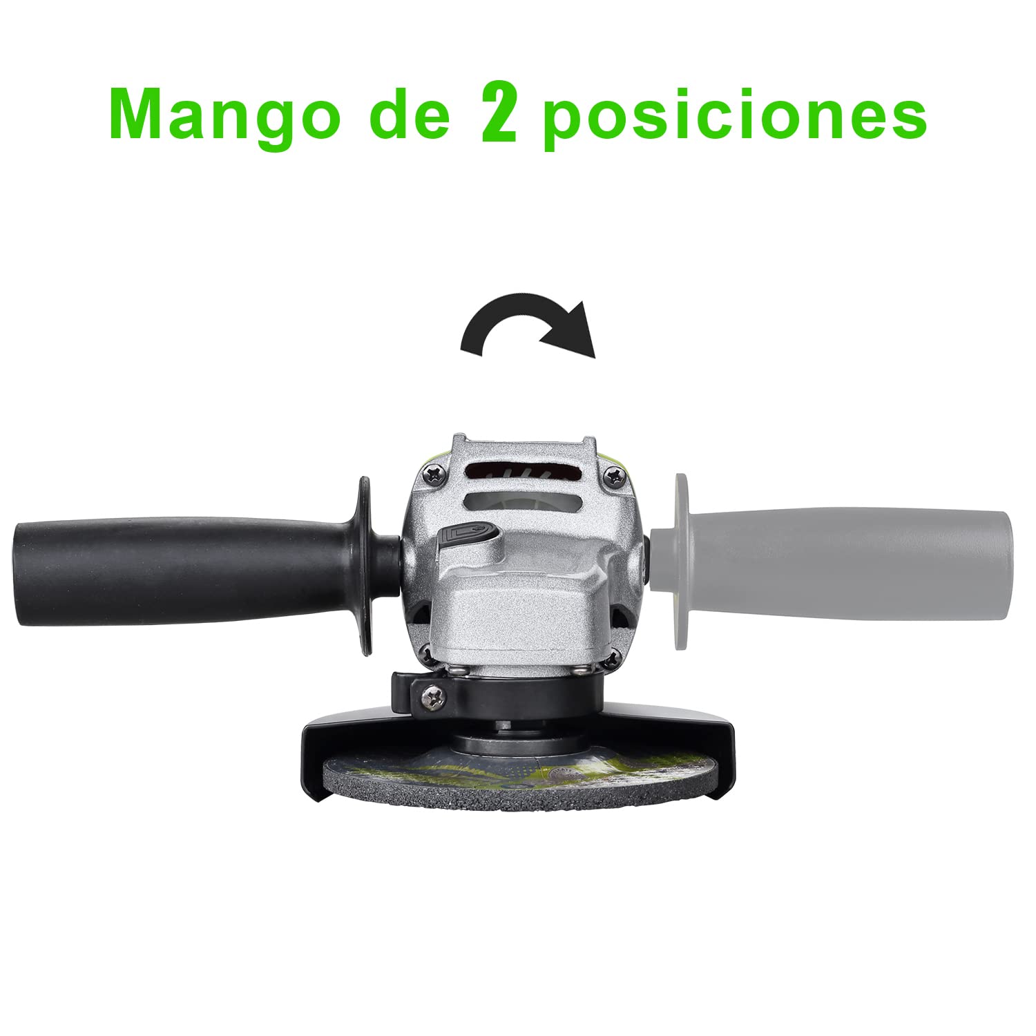 Meuleuse D'angle 850W DEWINNER - 115mm Avec 6 Disques - Protection Et Poignée Auxiliaire