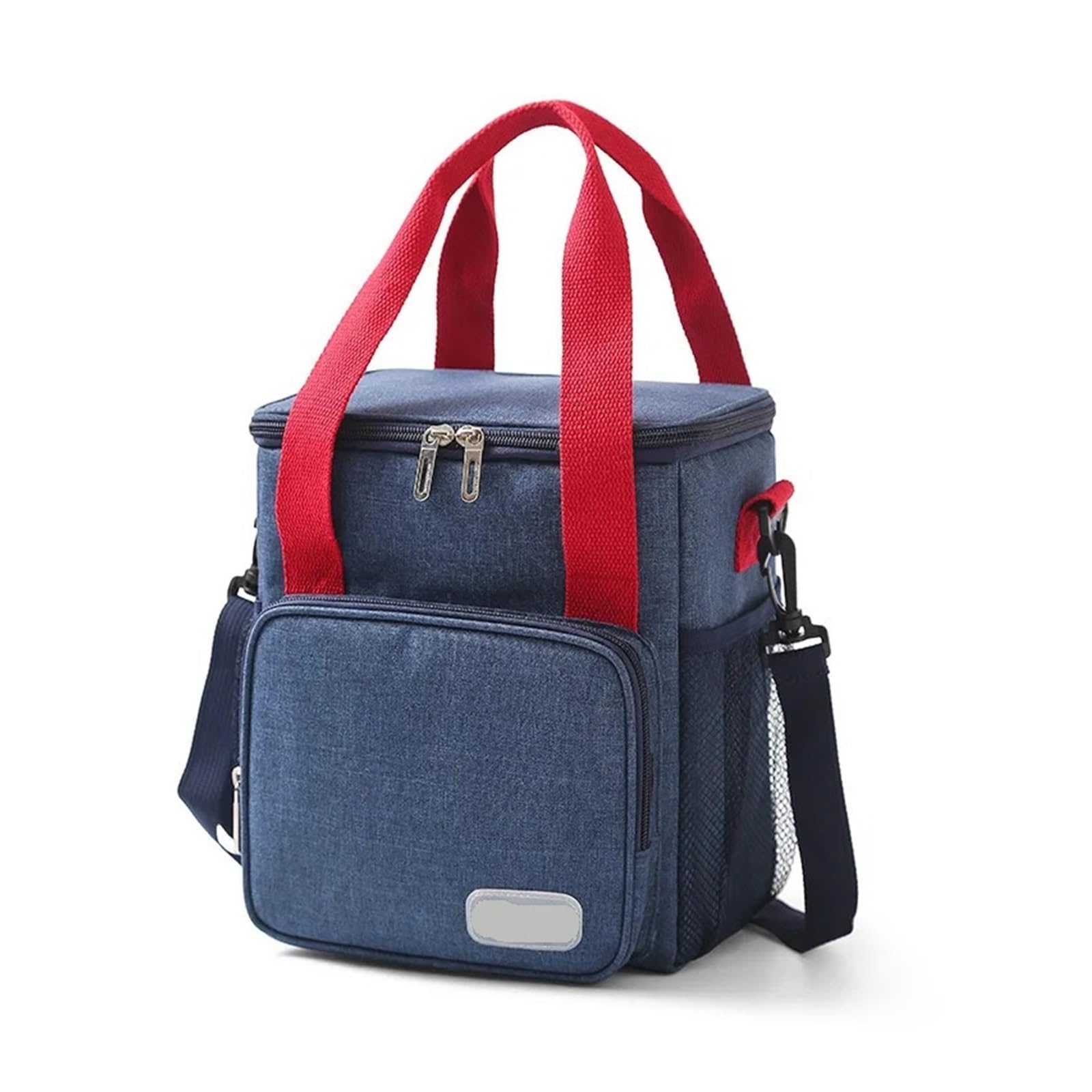 Bolsa de Almuerzo con Aislamiento totalizador for Mujeres y Hombres, Bolsas Reutilizables for refrigerador de Picnic con Correa de Hombro Ajustable Bolsa de Almuerzo (Color : Blue)