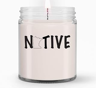 Minnesota Native Candles Gifts for Women, Gifts for Her, Wife, Girlfriend - Birthday Gifts for Women, Mom, Best Friend Minnesota Gift, Minnesota Candle, MN All Natural Soy Candle, 9 oz