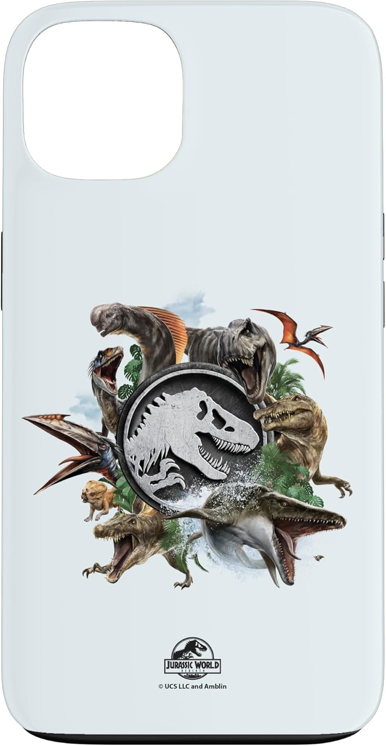 Jurassic World Rebirth Circle Logo Dinosaurs Case for iPhone 17