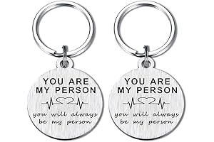 You Are My Person Keychain Set 2 Pack, Friendship Gifts for Women Teen Girls