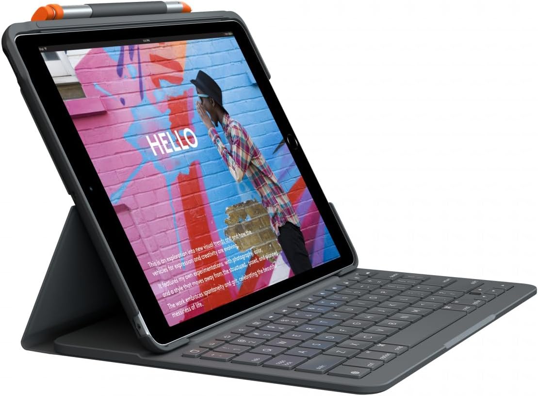 Logitech Slim Folio for IPAD 7TH and 8TH, W128232287 (8TH)