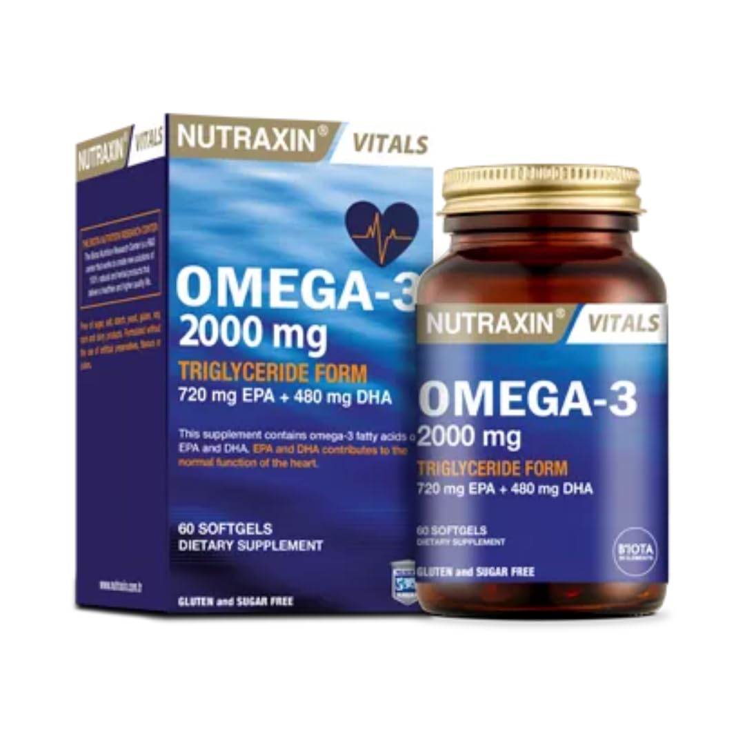 NUTRAXIN Vitals Omega-3 2000Mg 60 Softgels