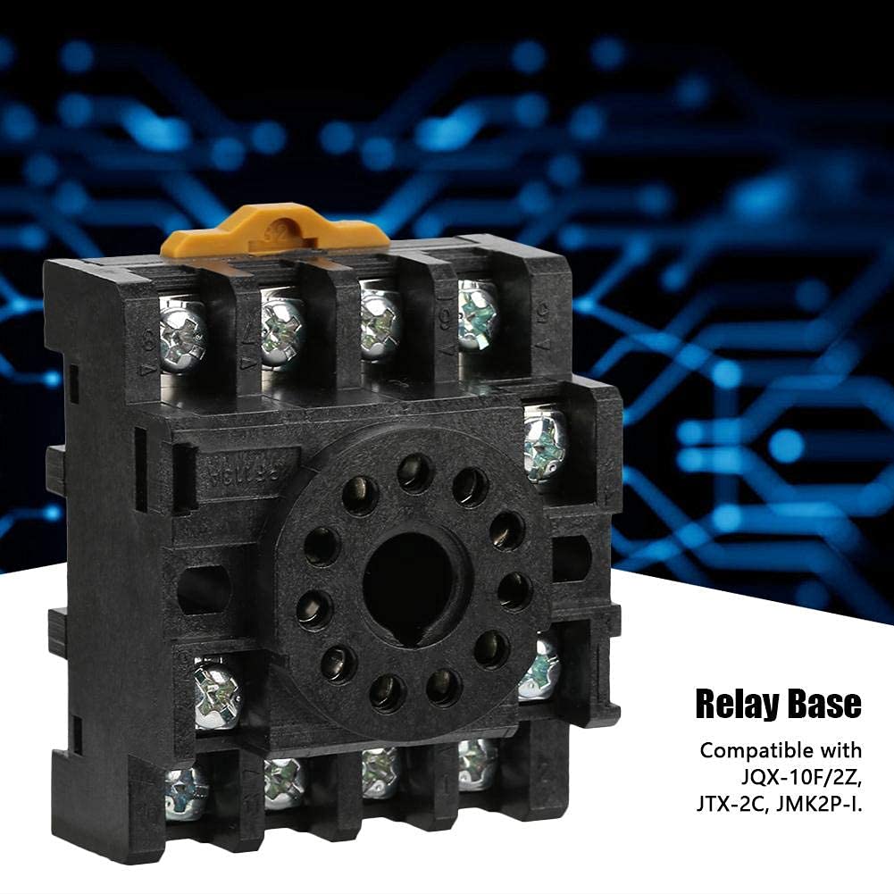 PF113A Base per relè di alimentazione apparecchi di distribuzione e controllo dell'energia relè con presa a 11 pin Base per relè di potenza per JQX-10F JTX-2C Relè a tempo