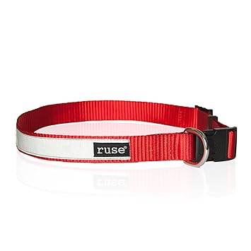 Ruse Pet Reflective Nylon Neck Belt Adjustable Collar for Puppy, Small, Big Dogs.