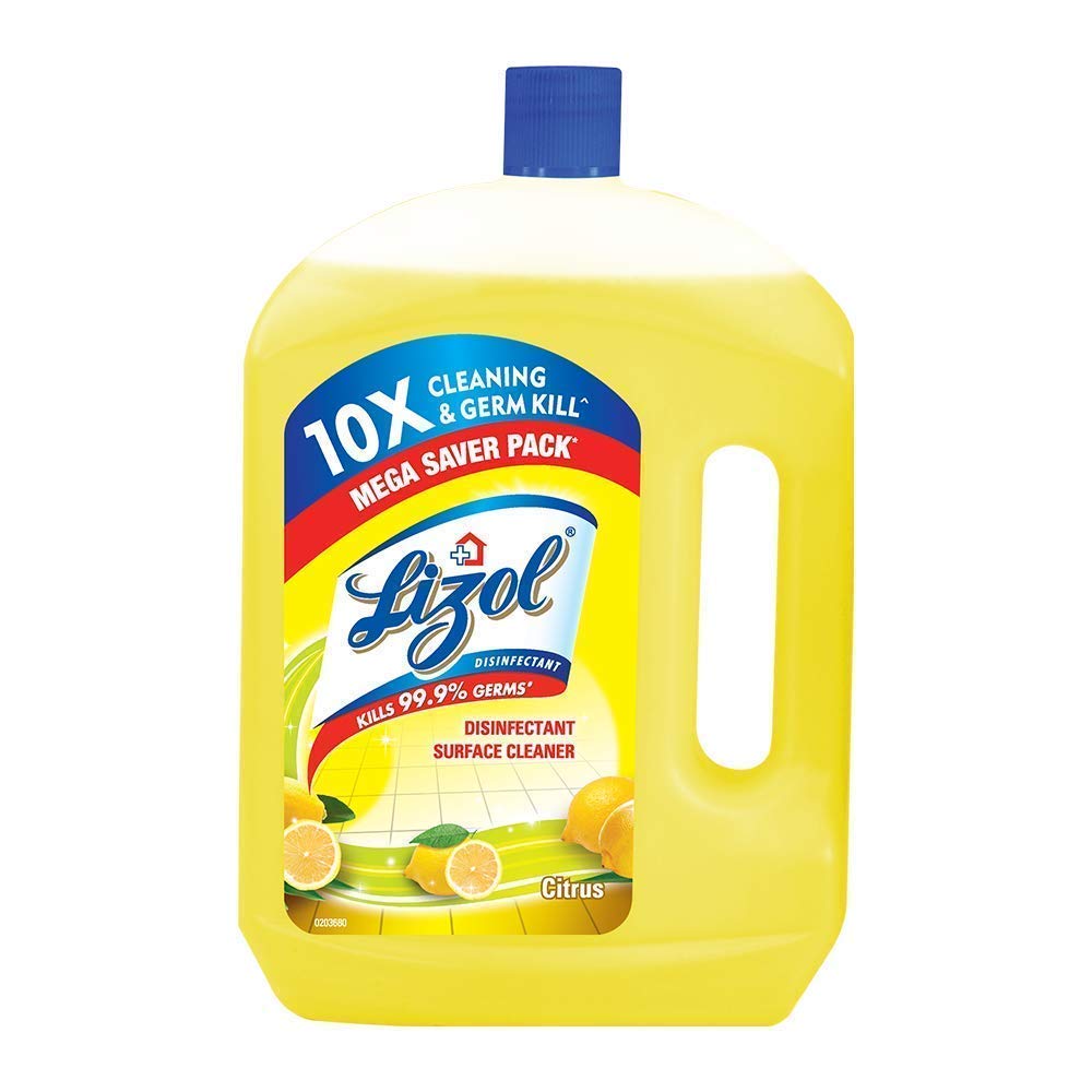 Lizol Disinfectant Surface & Floor Cleaner Liquid, Citrus - 200 ml
