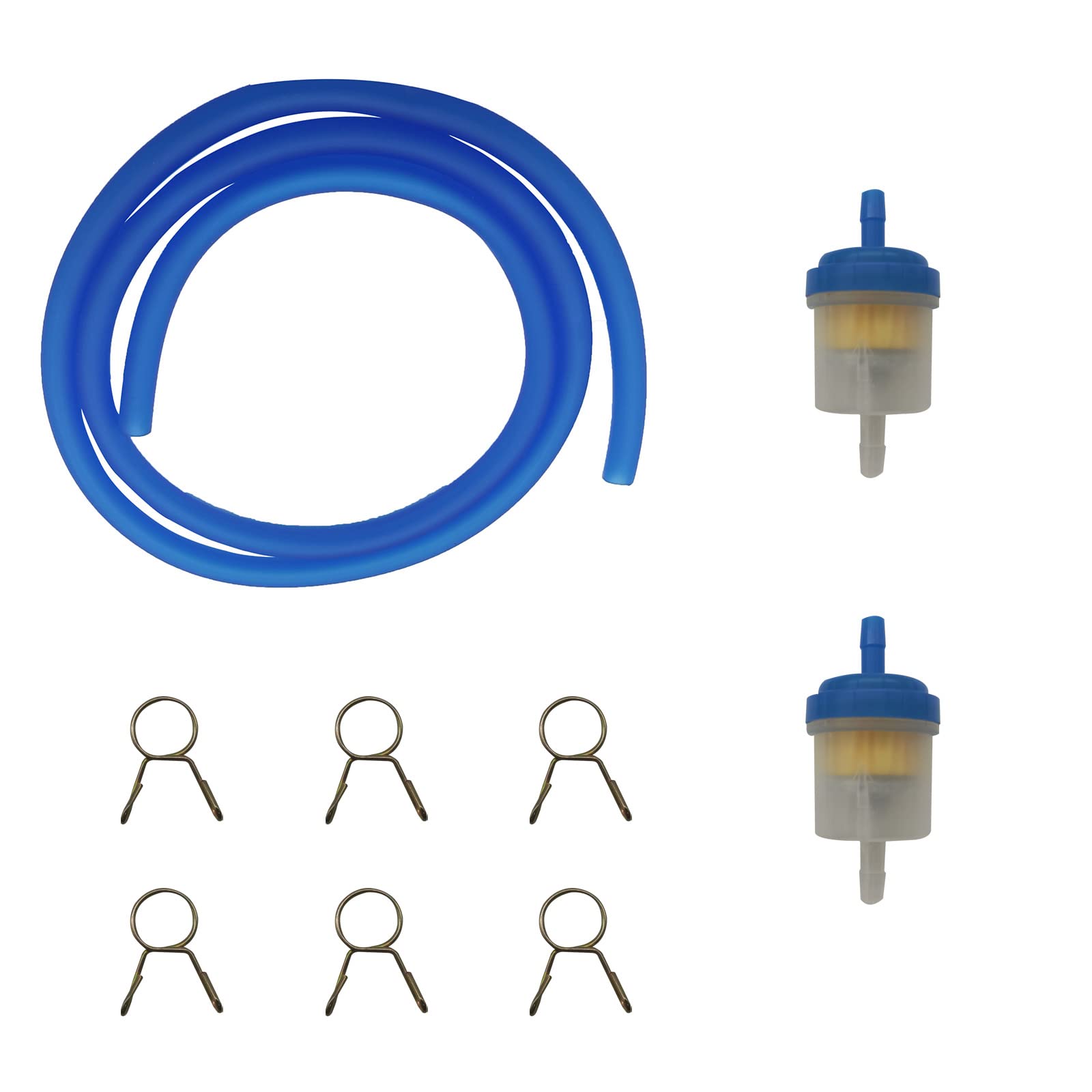 Gas Fuel Filter Hose Tube Line for 50cc-150cc Scooter ATV Motorcycle Parts Go karts Parts Tao Tao Dirt Bike Moped Pocket Bike XRS Buggy Carter Brothers (blue)