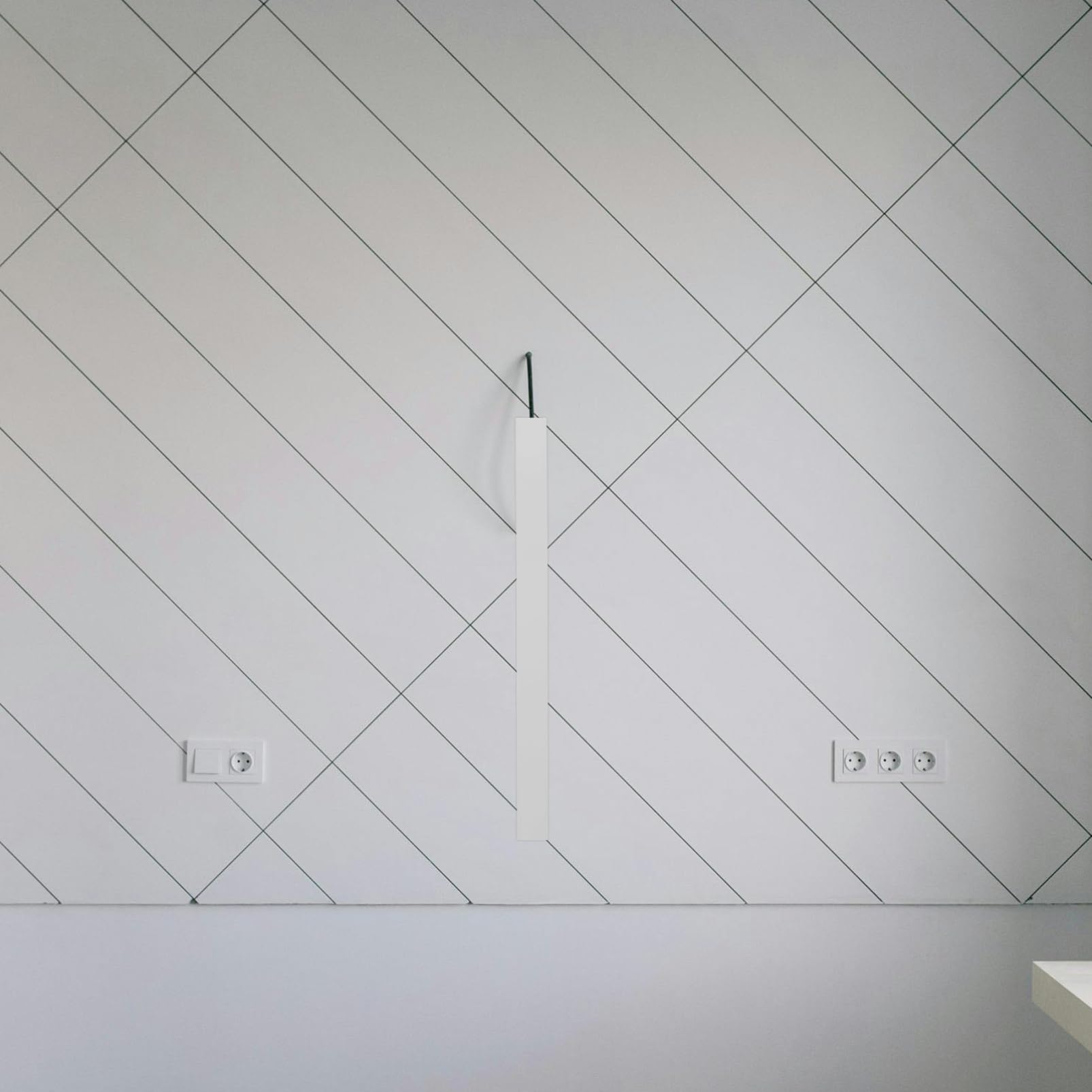 Kit Canalina per Cavi Pvc 40x3x1.5cm Nasconde Fili Elettrici per Ufficio o Tv a Muro Adesivo