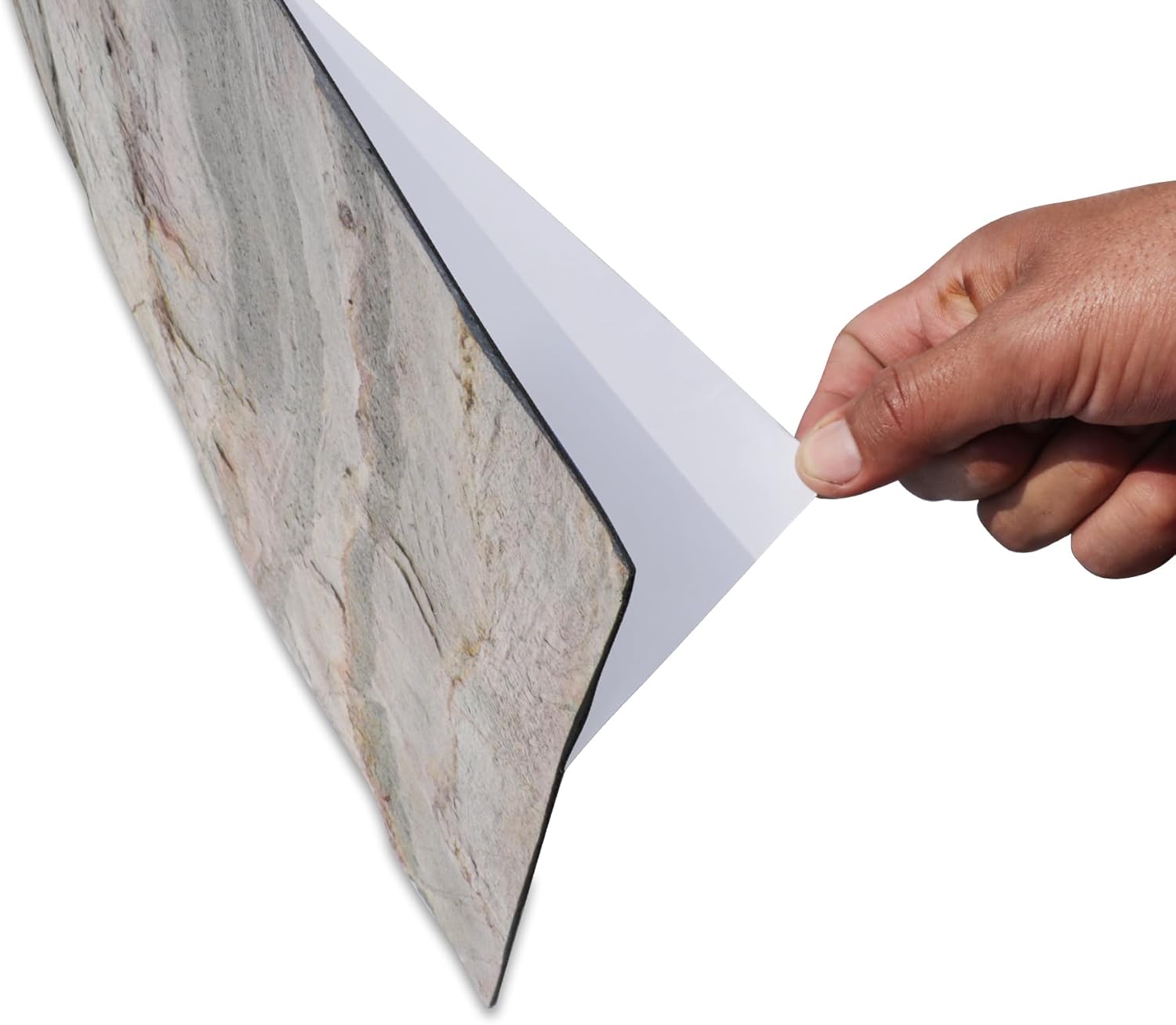 Stoneflex Peel & Stick Thin Real Stone Veneer Sheets - Stick on Kitchen Backsplash Living Room Office Bathroom Wall Burning Forest [Pack of 5]