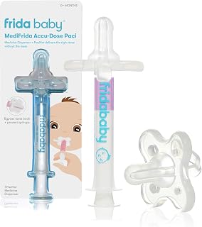 Frida Baby MediFrida Accu-Dose Pacifier Medicine Syringe Dispenser - Mess-Free Dosing for Infants & Toddlers